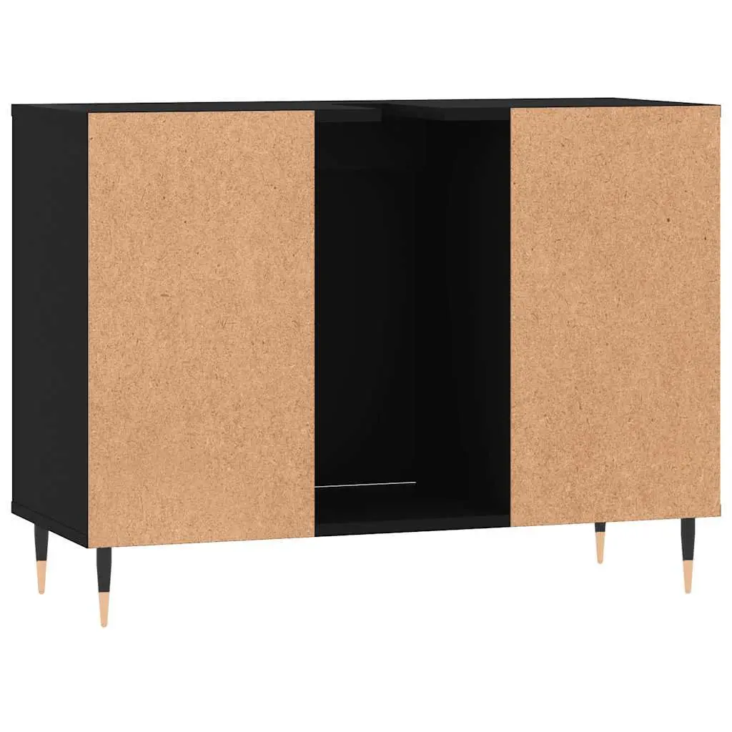 Black Bathroom Vanity Cabinet 80x33x60cm