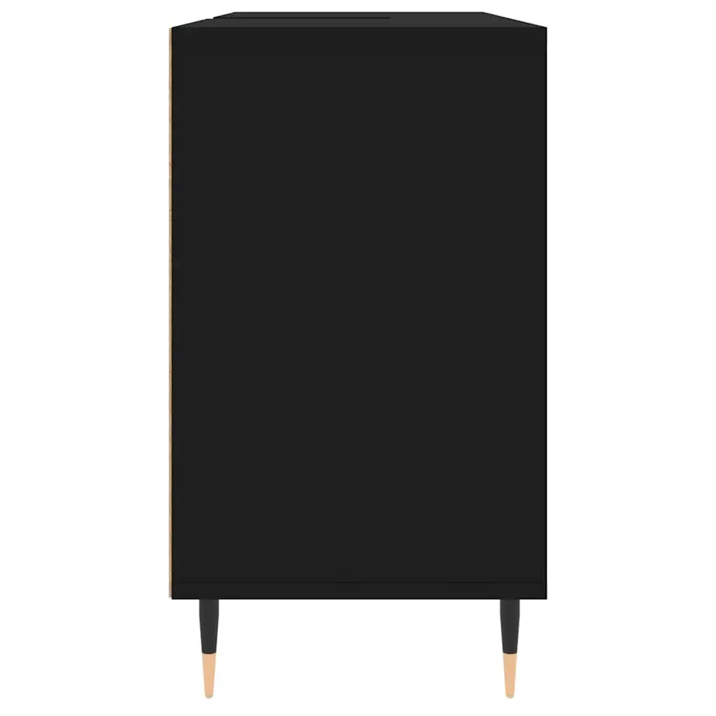 Black Bathroom Vanity Cabinet 80x33x60cm
