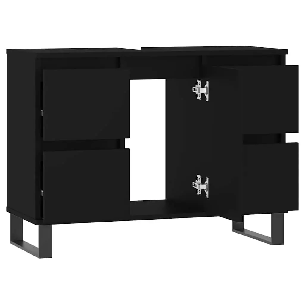 Black Bathroom Vanity Unit Cabinet