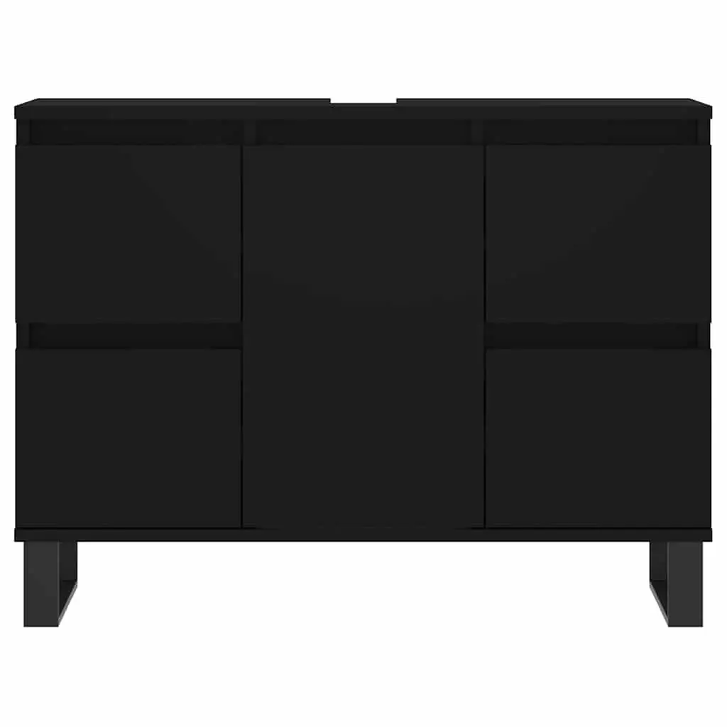 Black Bathroom Vanity Unit Cabinet