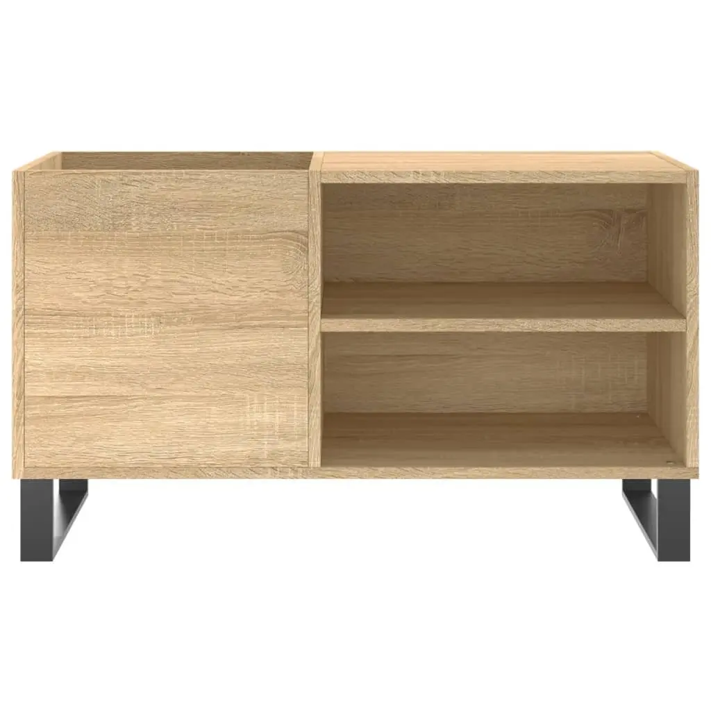 Record Cabinet Engineered Wood 85 x 38 x 48 cm Brown Sonoma Oak