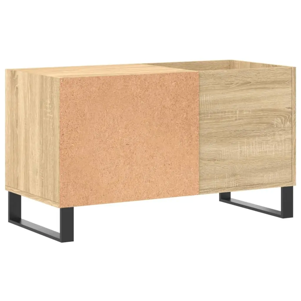 Record Cabinet Engineered Wood 85 x 38 x 48 cm Brown Sonoma Oak