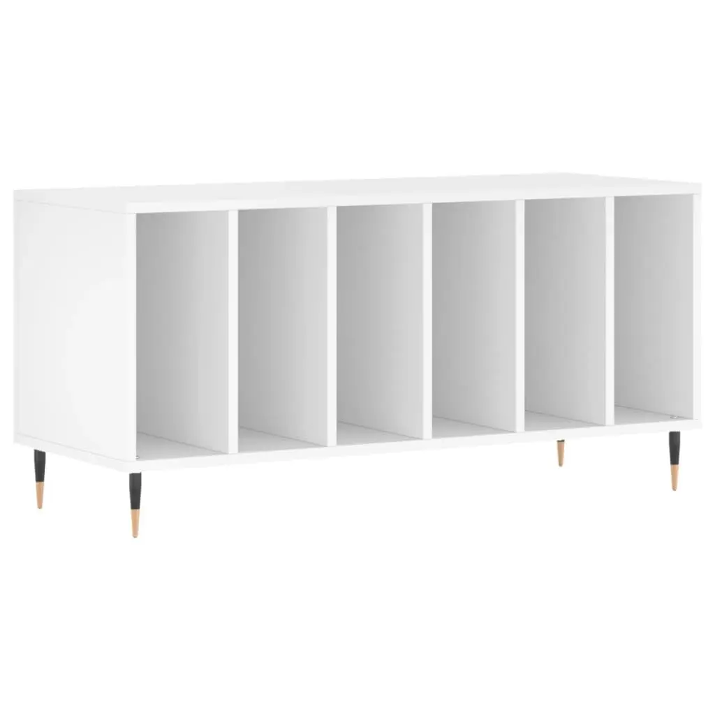 Record Cabinet Engineered Wood 100x38x48cm White