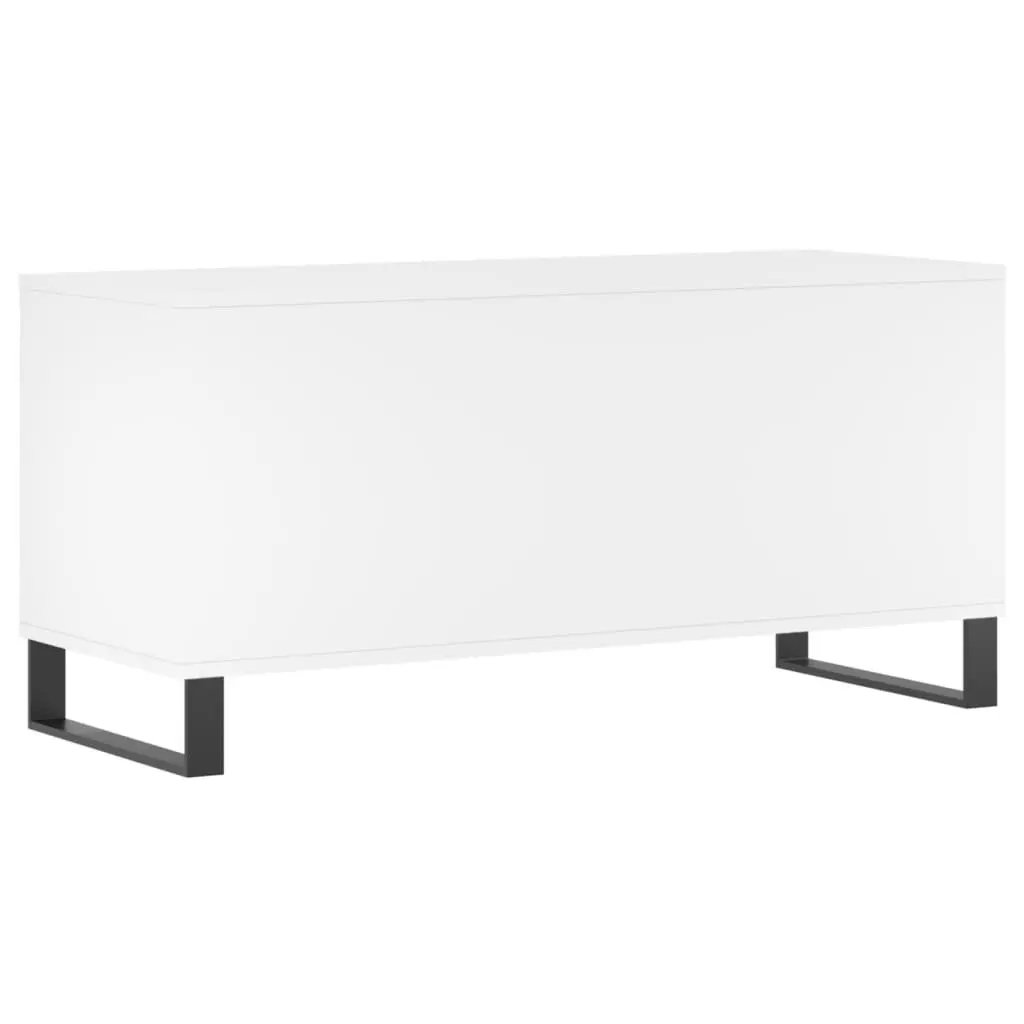 Record Cabinet Engineered Wood 100 x 38 x 48 cm White