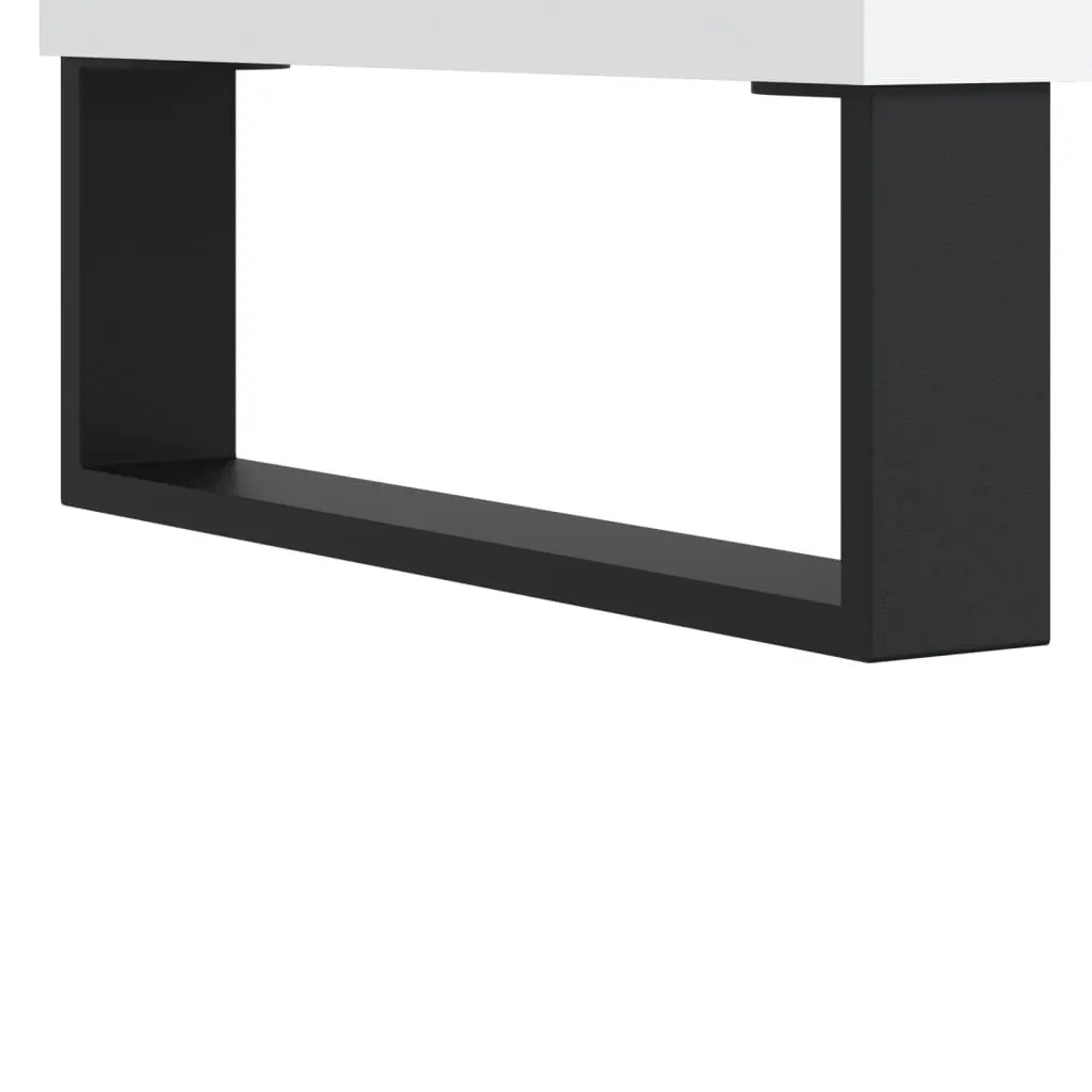 Record Cabinet Engineered Wood 100 x 38 x 48 cm White