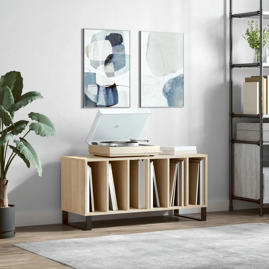 Record Cabinet Engineered Wood 100 x 38 x 48 cm Brown