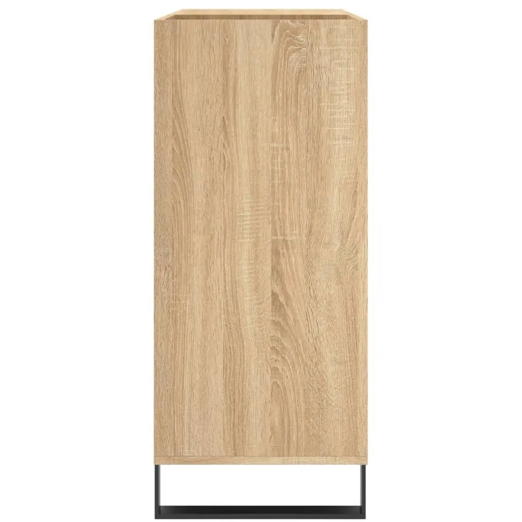 Sonoma Oak Record Cabinet for Vinyl Storage