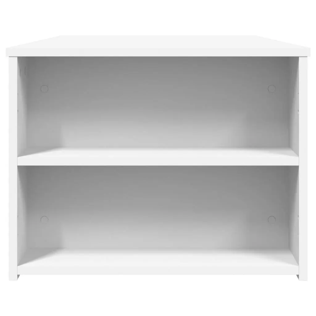 White Coffee Table with Ample Storage Space