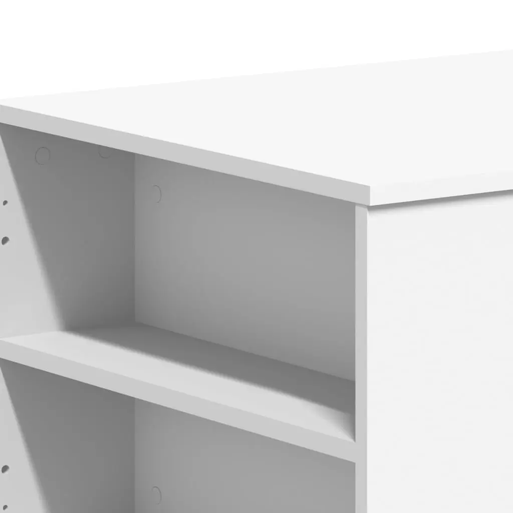 White Coffee Table with Ample Storage Space