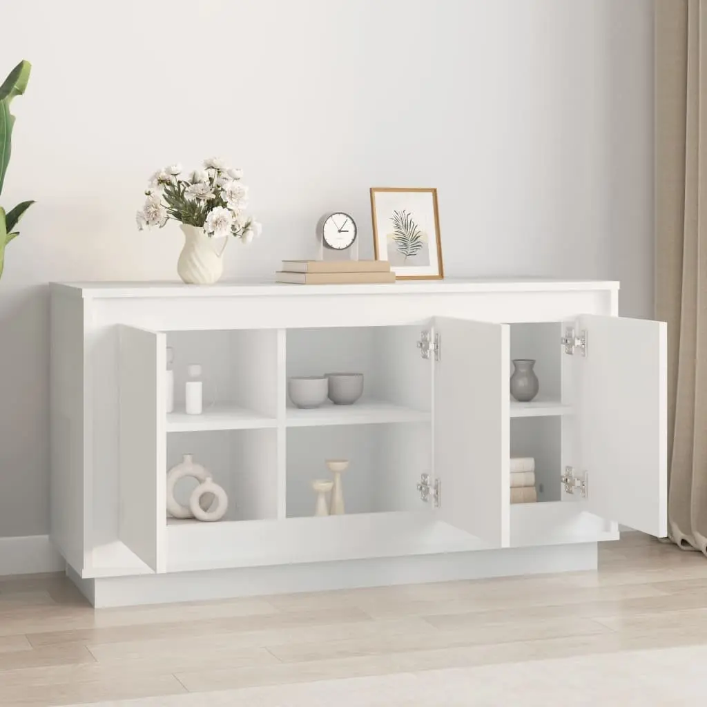 White Sideboard Storage Cabinet 102x35x55 cm