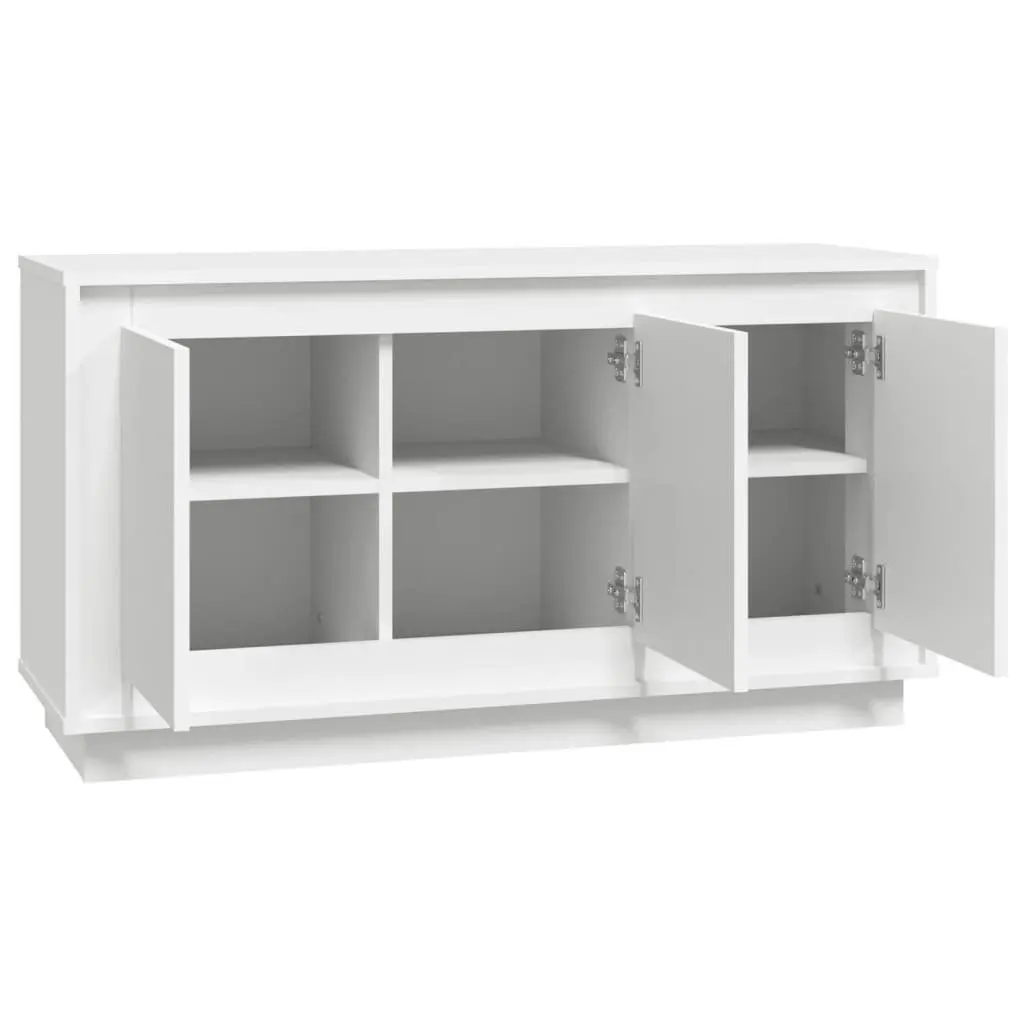 White Sideboard Storage Cabinet 102x35x55 cm