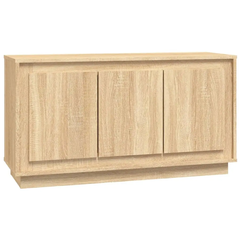 Brown Engineered Wood Sideboard Cabinet 102x35x55cm