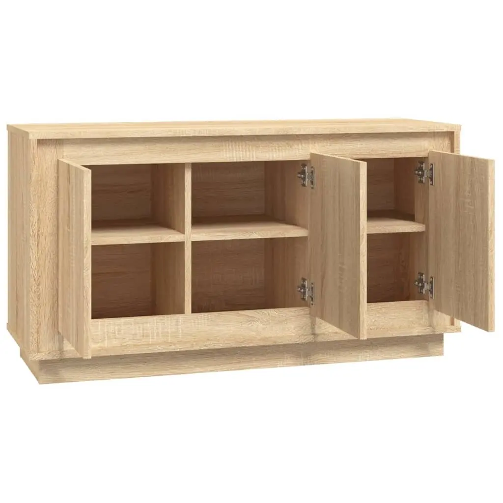 Brown Engineered Wood Sideboard Cabinet 102x35x55cm