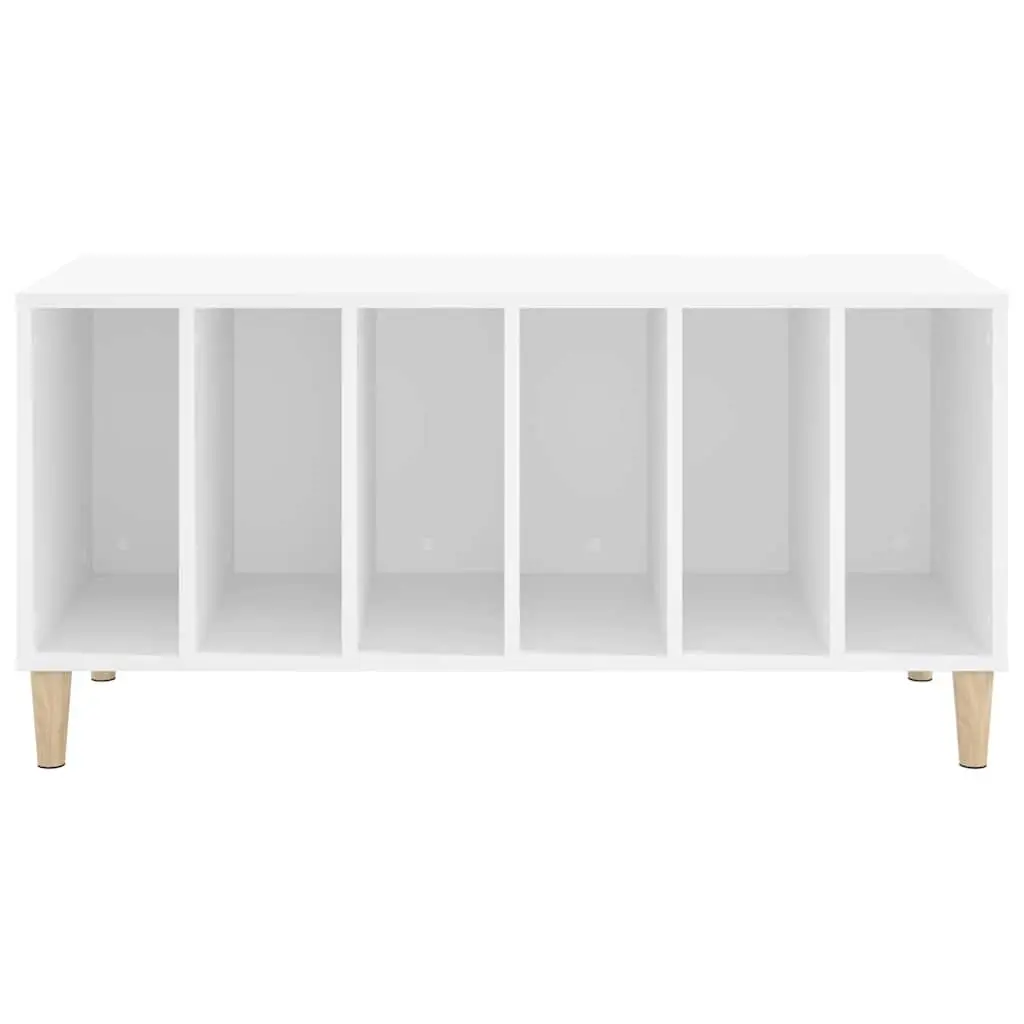 Record Storage Cabinet Engineered Wood 100 x 38 x 48 cm White