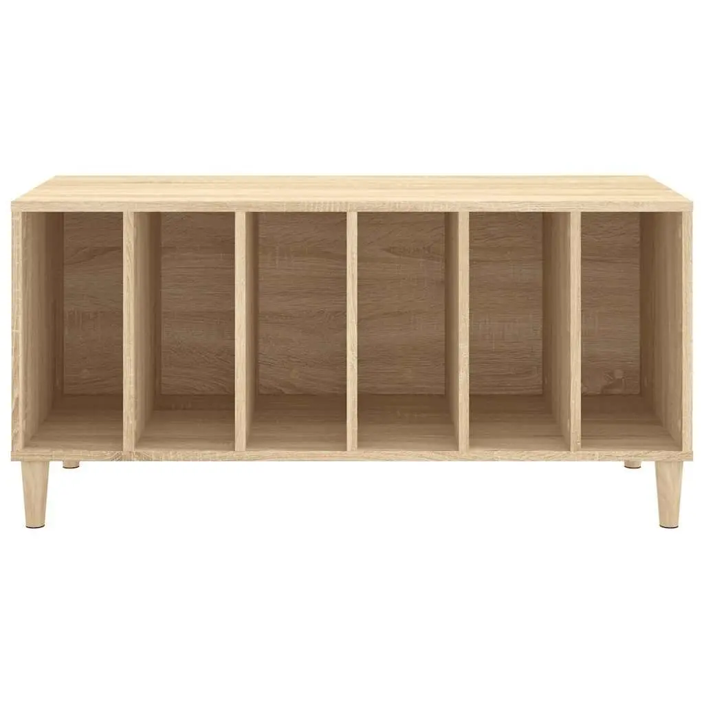 Record Storage Cabinet Engineered Wood 100 x 38 x 48 cm Brown