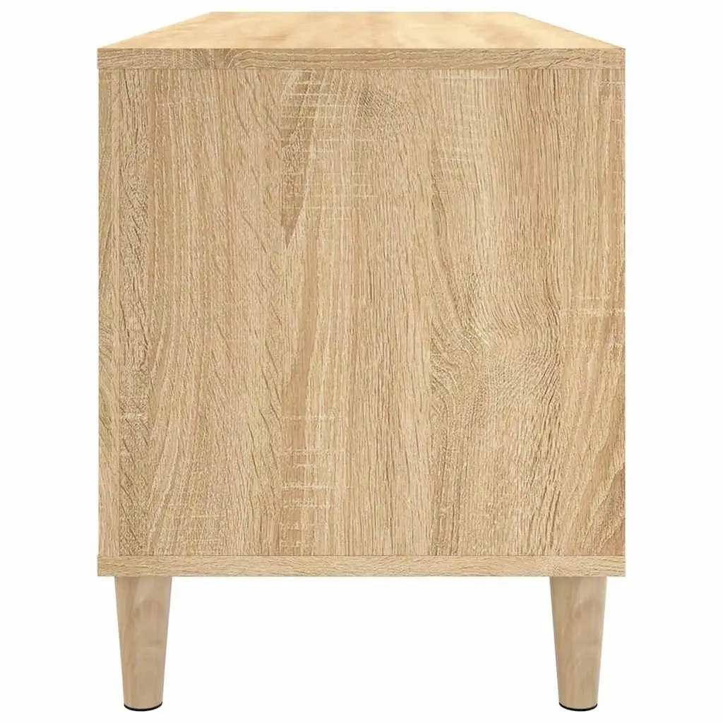 Record Storage Cabinet Engineered Wood 100 x 38 x 48 cm Brown