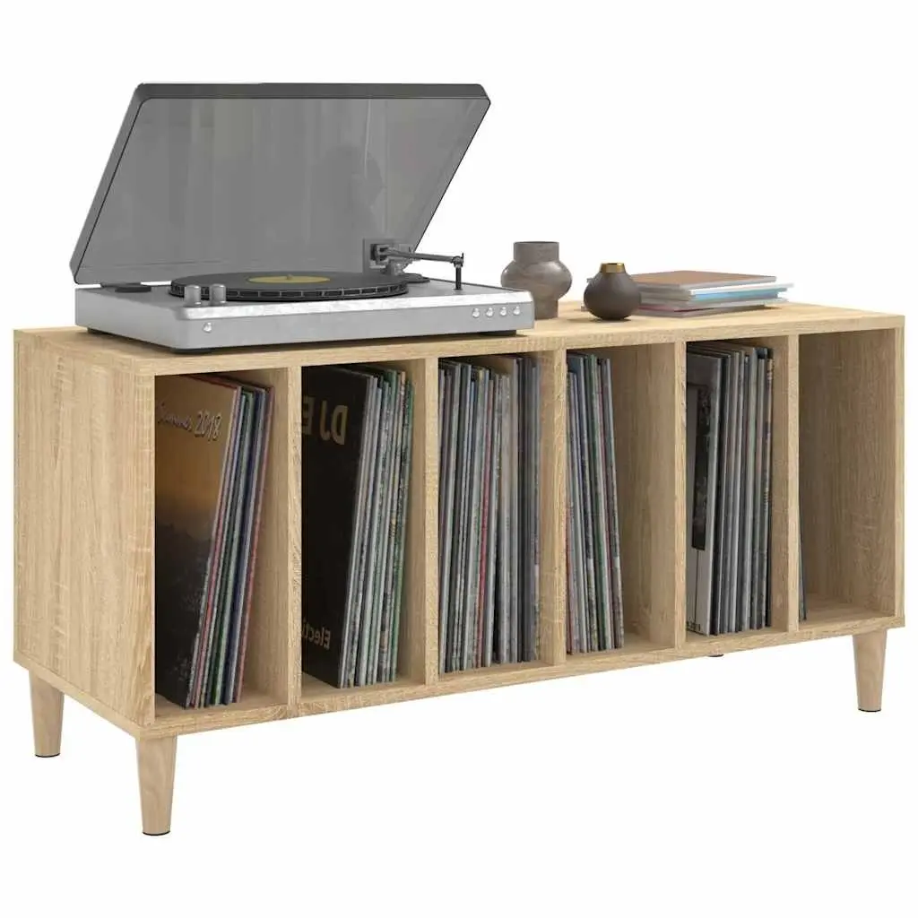 Record Storage Cabinet Engineered Wood 100 x 38 x 48 cm Brown
