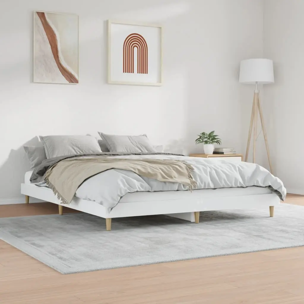 White King Bed Frame 183x203cm for Comfort