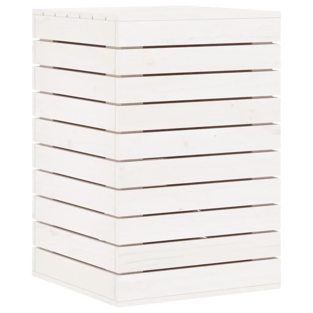 Solid Wood Pine Laundry Basket for Linen Storage
