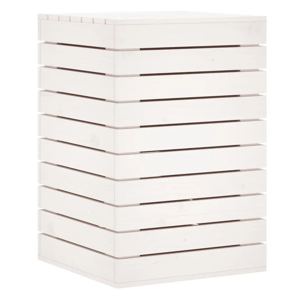 Solid Wood Pine Laundry Basket for Linen Storage