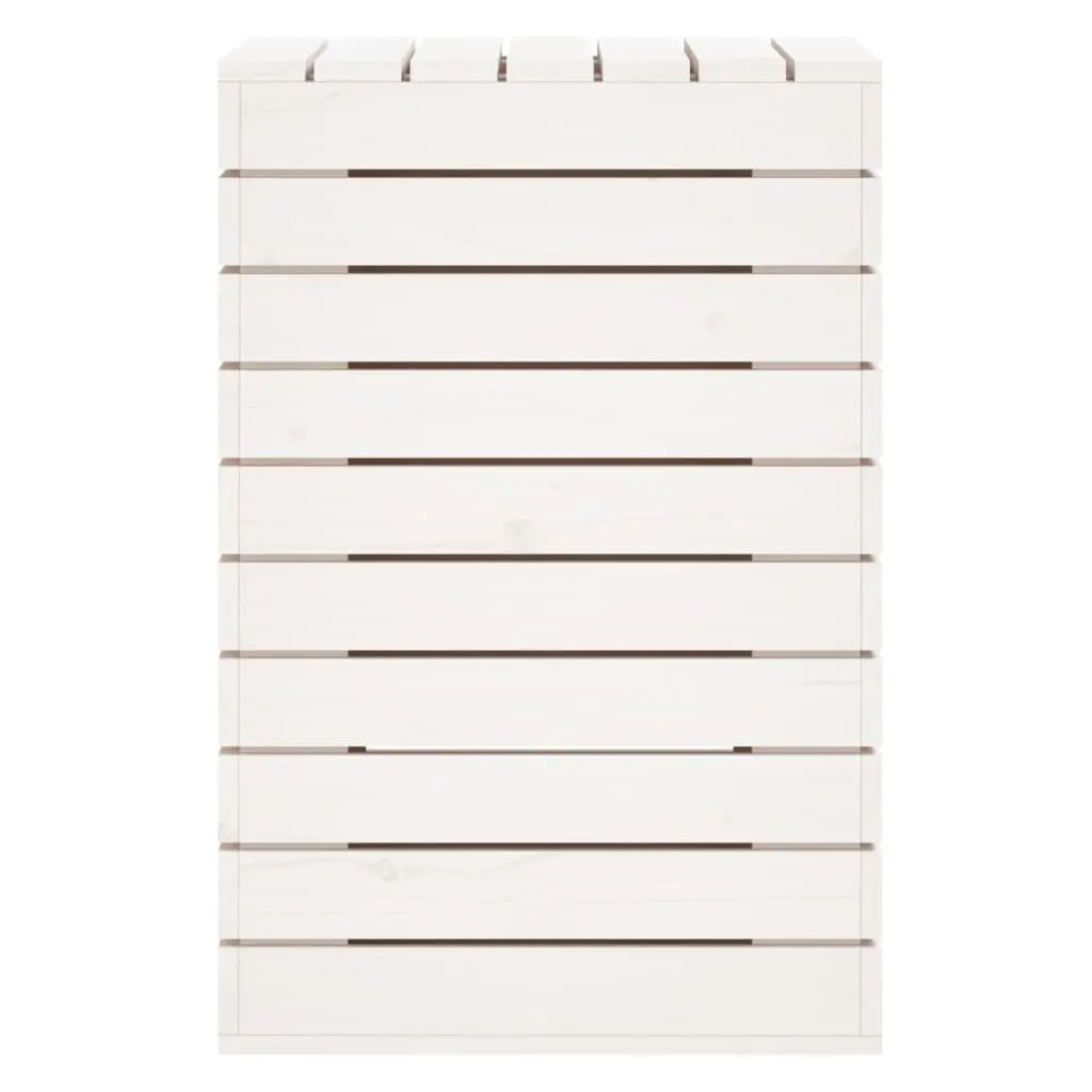 Solid Wood Pine Laundry Basket for Linen Storage