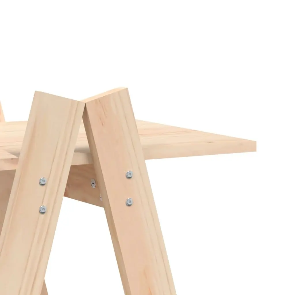 5-Tier A-Frame Wooden Shelf in Brown Pine