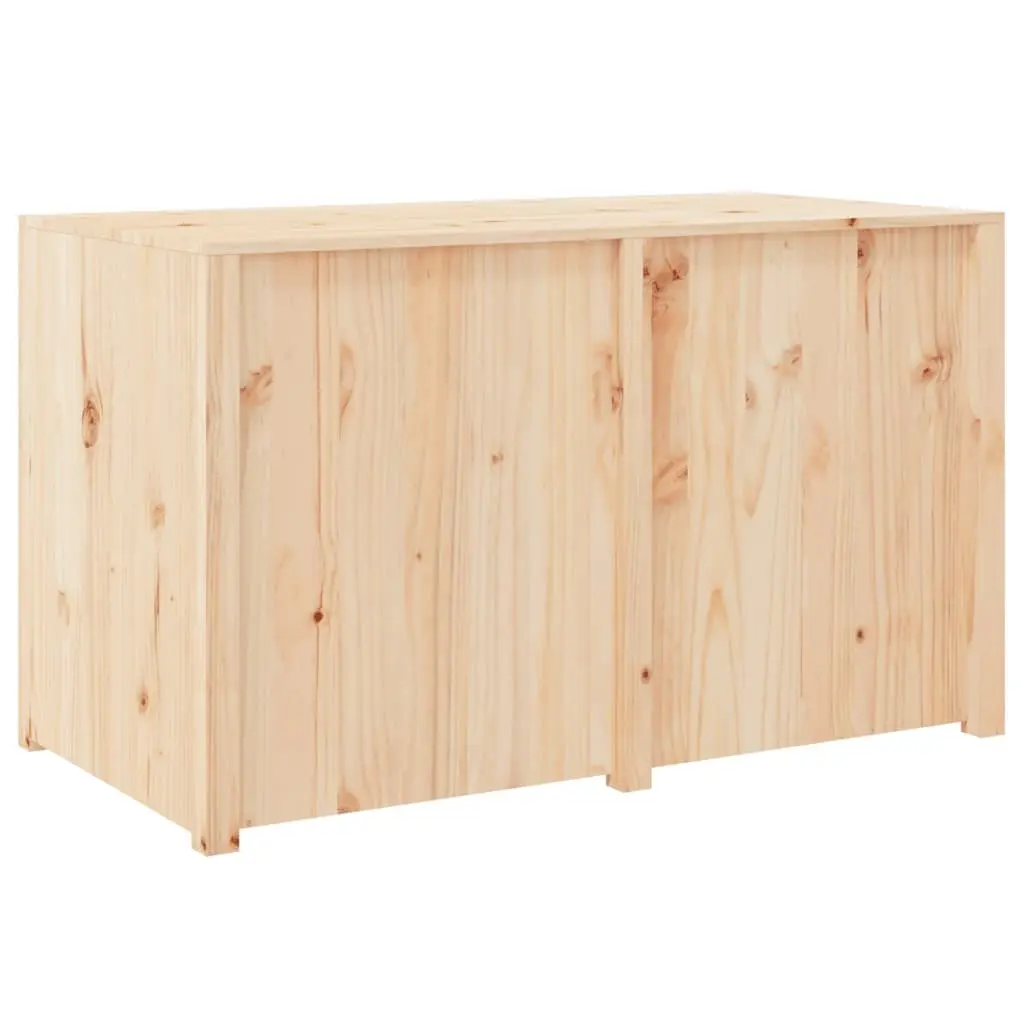 Outdoor Kitchen Cabinet Solid Pine Wood Brown 106W x 55D x 64H cm