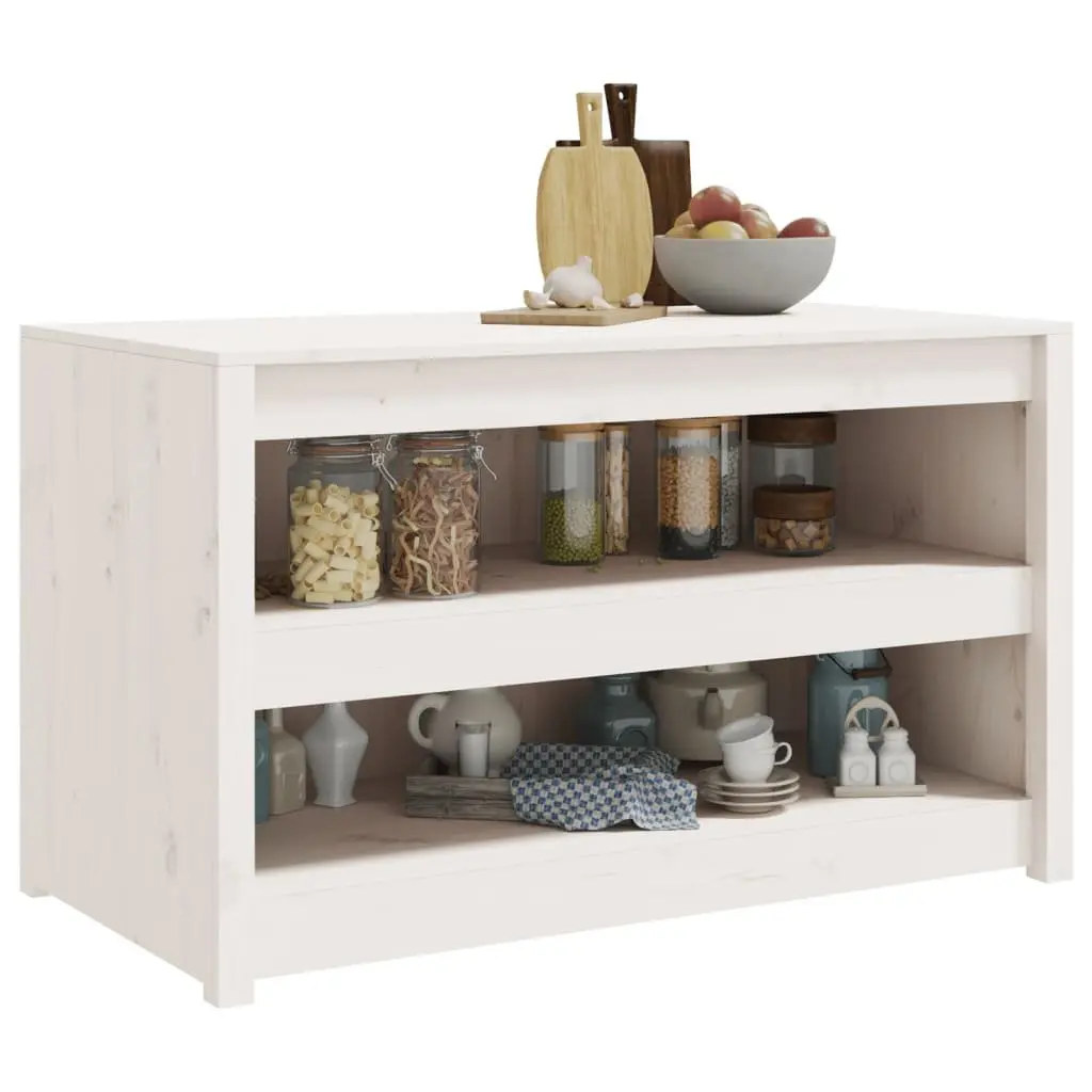 Outdoor Kitchen Cabinet in White Pine Wood
