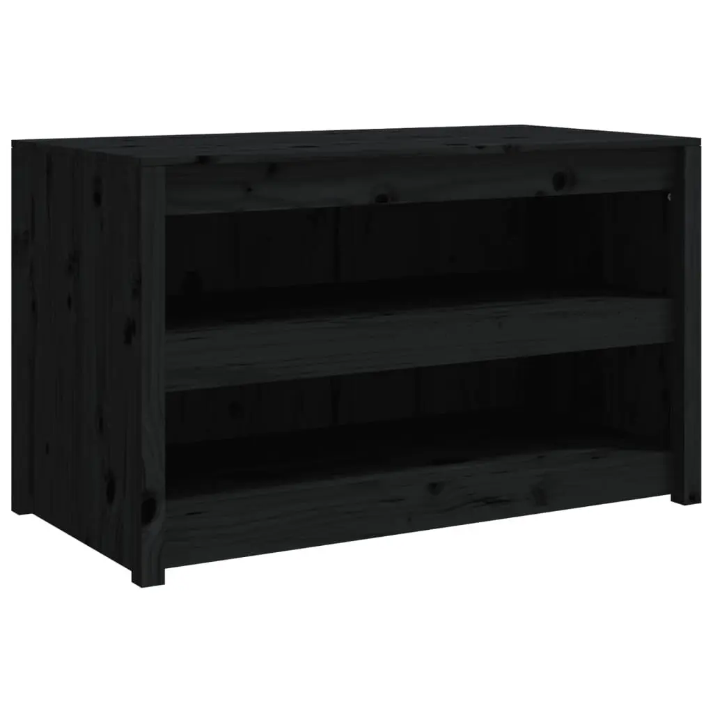 Outdoor Kitchen Cabinet Solid Pine Wood 106 x 55 x 64 cm Black