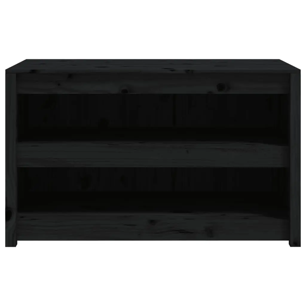 Outdoor Kitchen Cabinet Solid Pine Wood 106 x 55 x 64 cm Black