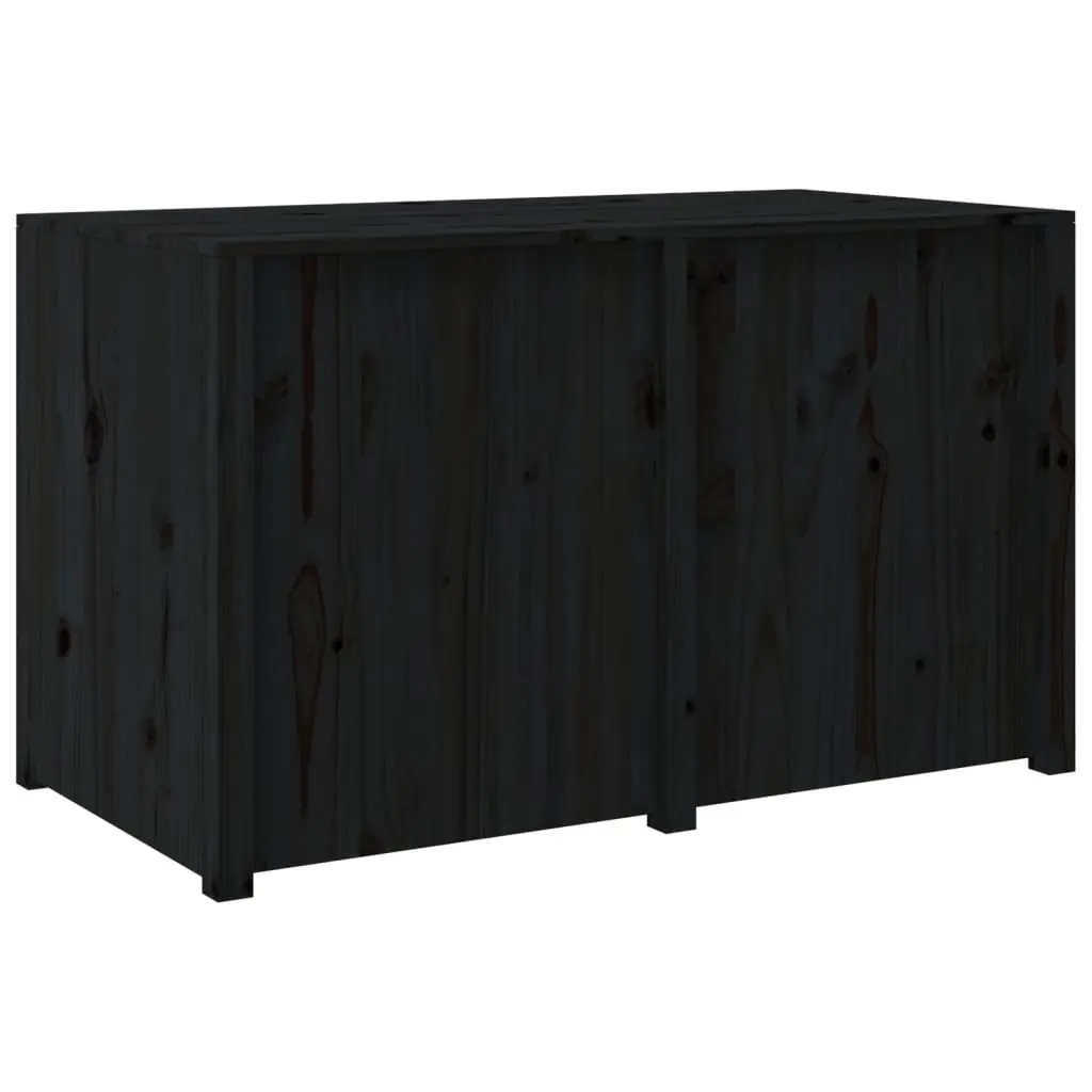 Outdoor Kitchen Cabinet Solid Pine Wood 106 x 55 x 64 cm Black