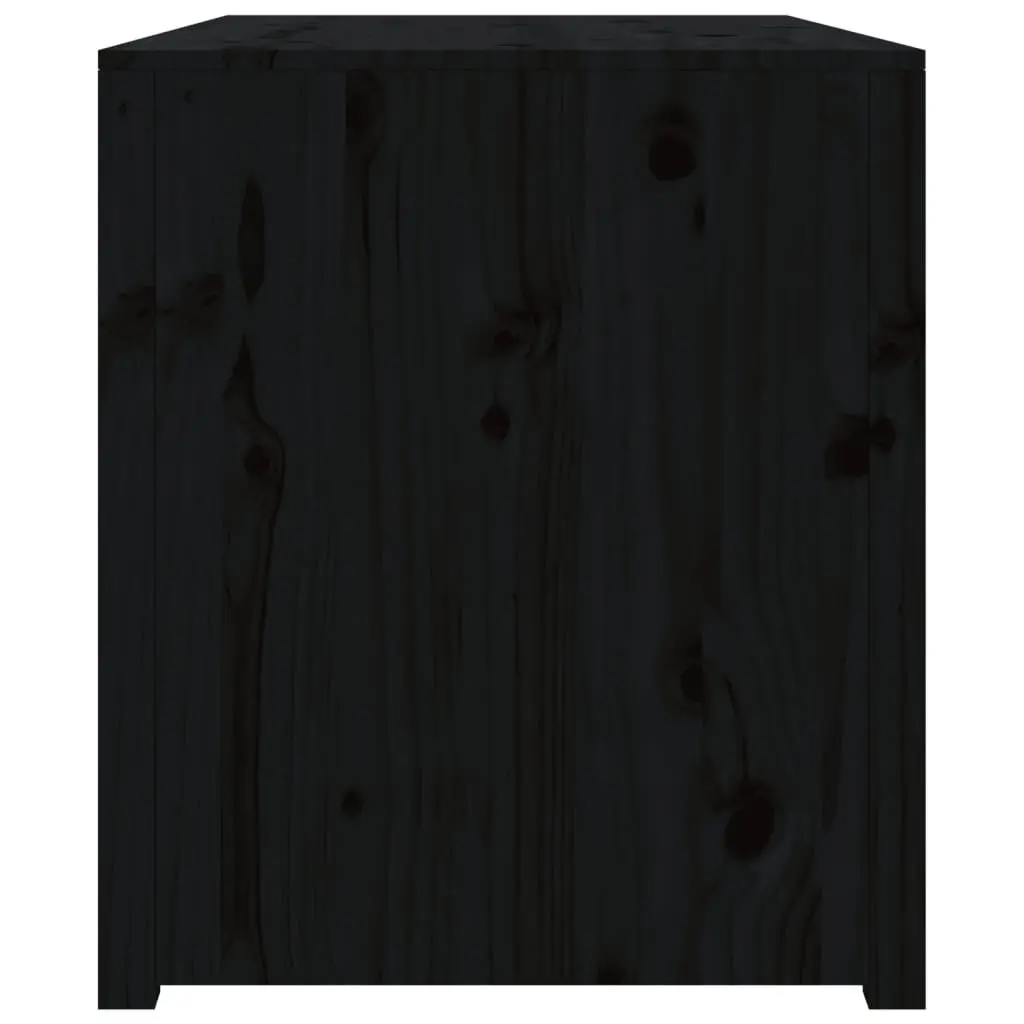 Outdoor Kitchen Cabinet Solid Pine Wood 106 x 55 x 64 cm Black