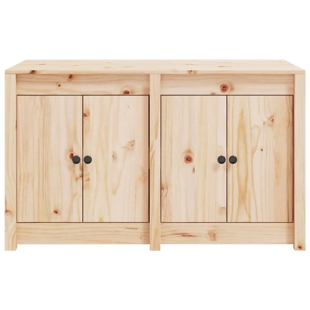 Brown Pine Outdoor Kitchen Storage Cabinet