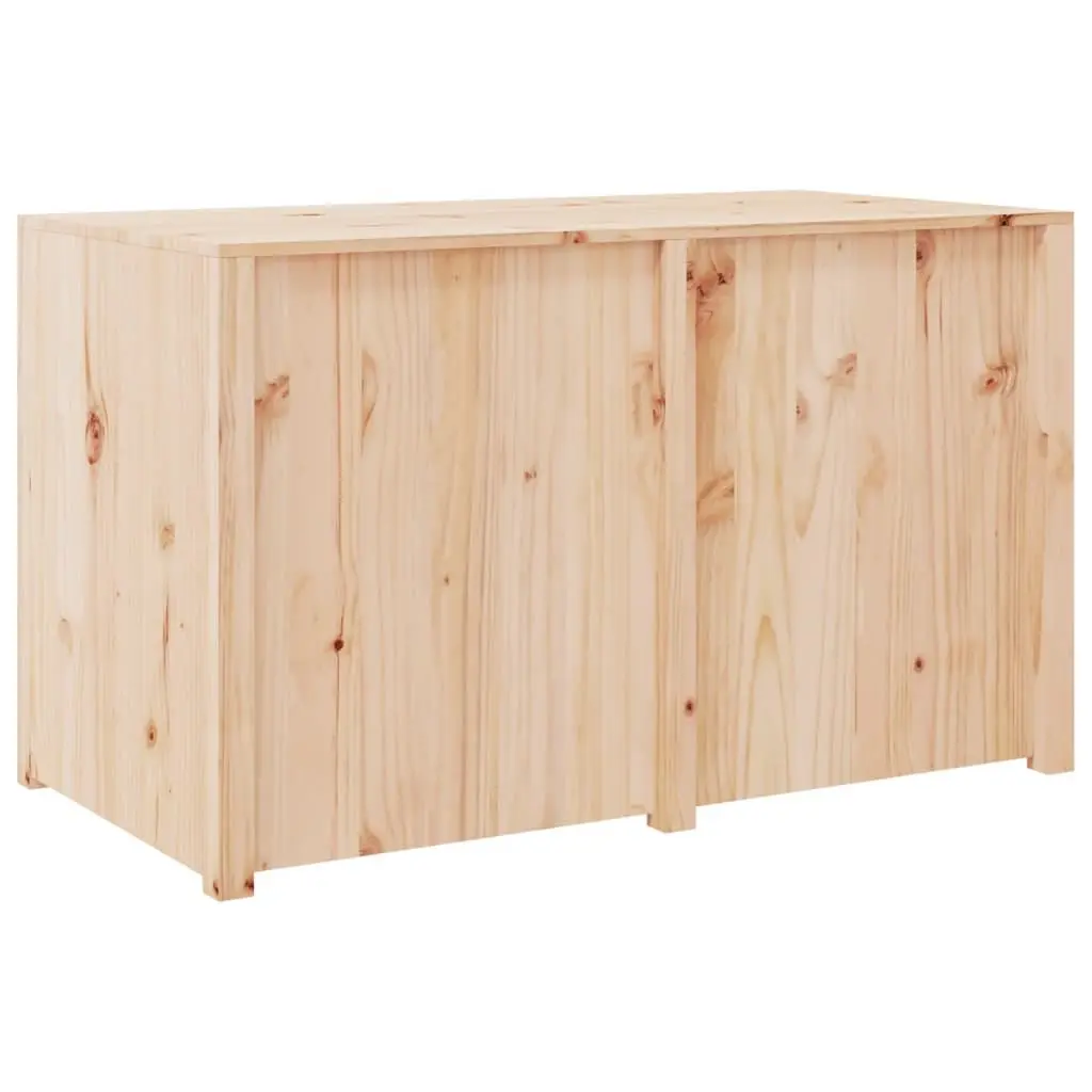 Brown Pine Outdoor Kitchen Storage Cabinet