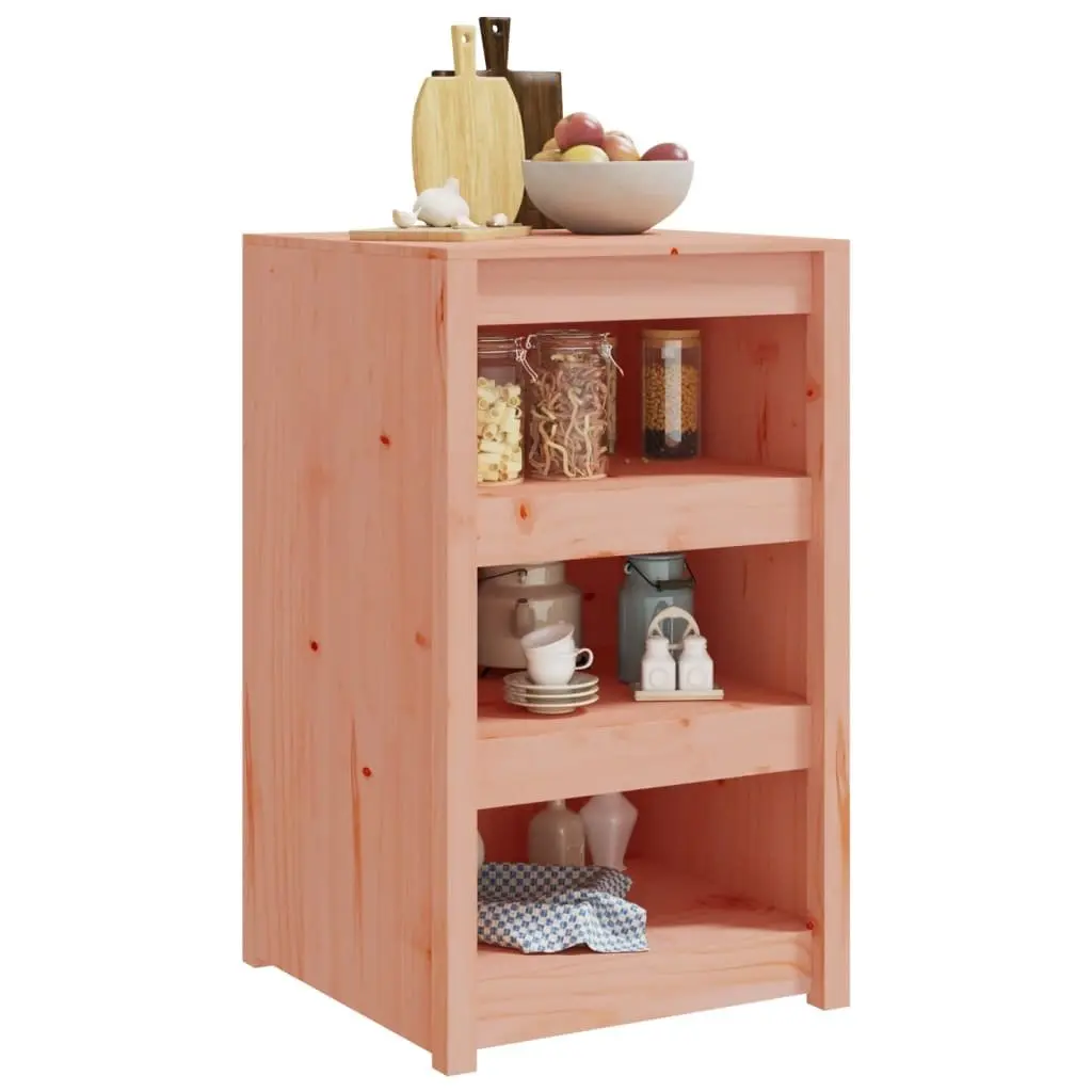 Brown Solid Wood Outdoor Kitchen Storage Cabinet