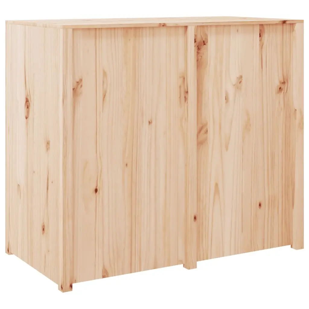 Solid Pine Wood Outdoor Kitchen Cabinet with Ample Storage