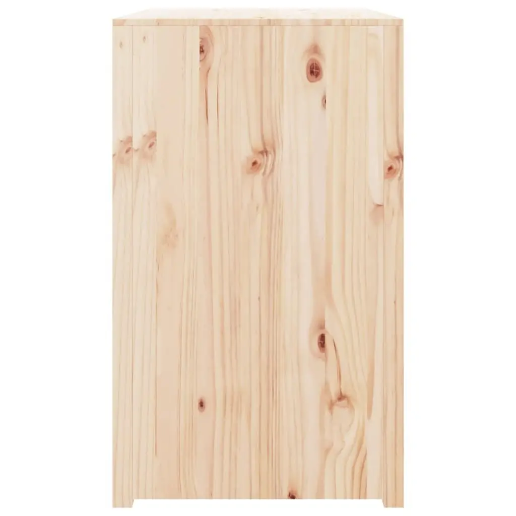 Solid Pine Wood Outdoor Kitchen Cabinet with Ample Storage