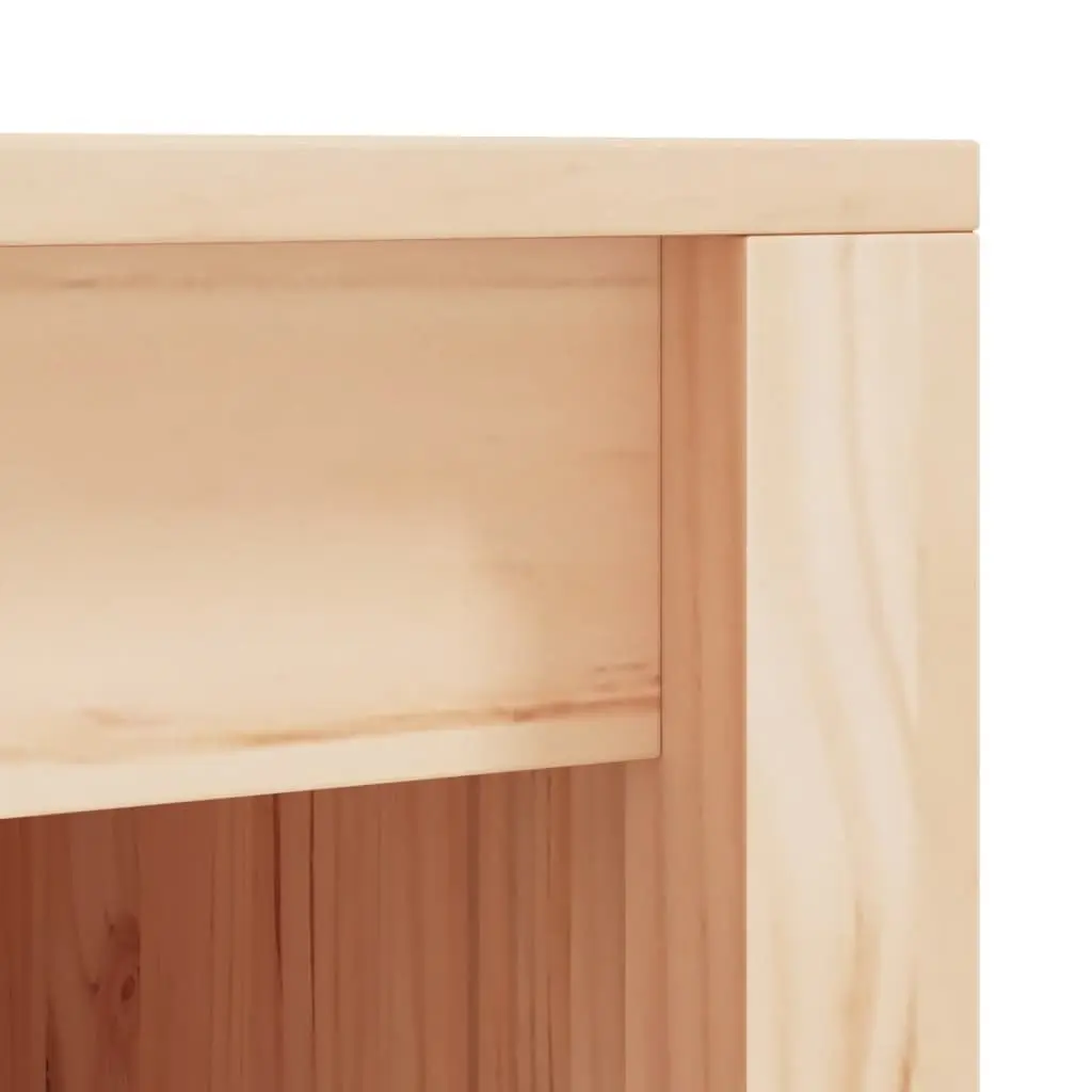 Solid Pine Wood Outdoor Kitchen Cabinet with Ample Storage