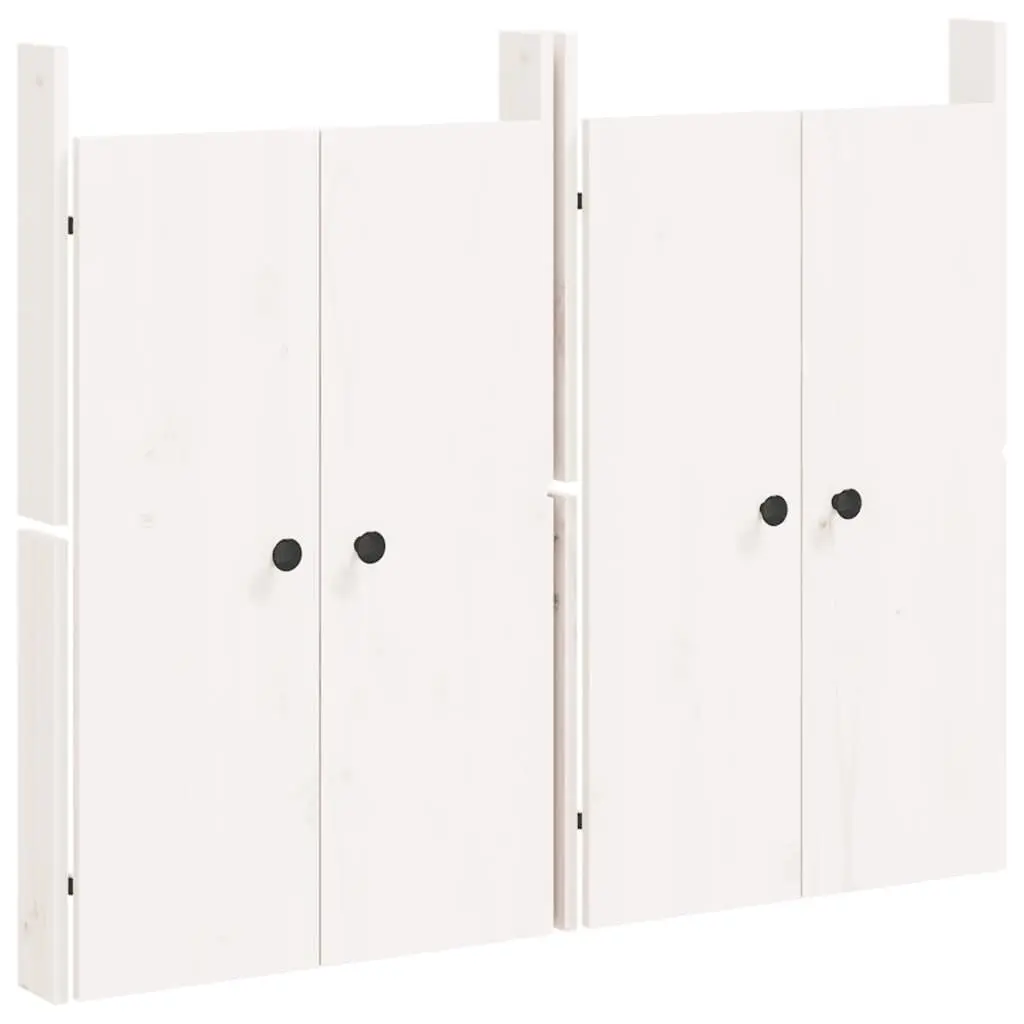 White Solid Pine Kitchen Cabinet Doors 50x9x82cm Flush Mount