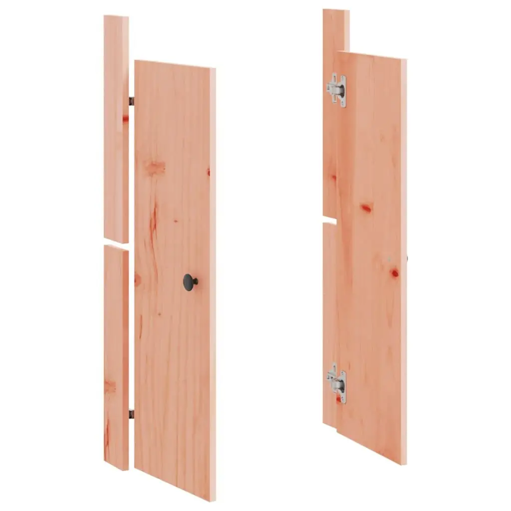 Solid Wood Outdoor Kitchen Cabinet Door in Douglas Brown