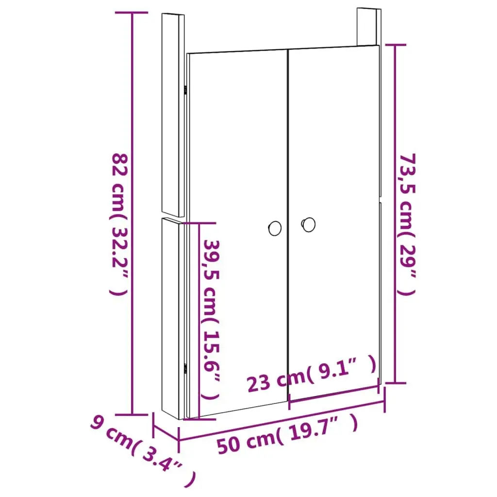 Solid Wood Outdoor Kitchen Cabinet Door in Douglas Brown