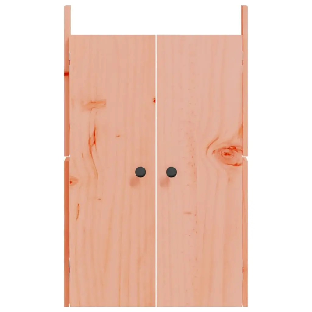 Outdoor Cabinet Doors Solid Douglas Wood Brown 50x9x82cm 2 Pieces