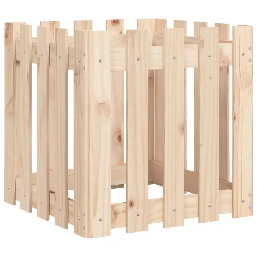Solid Wood Garden Planter Box 50x50x50cm