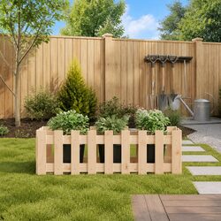 Wooden Raised Garden Bed for Flowers and Vegetables