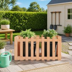 Wooden Planter Box 100x50x50 cm for Garden Use