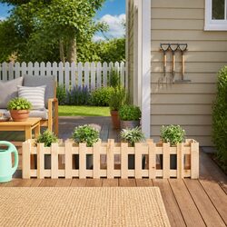 Sturdy Raised Garden Bed Wooden Planter Box for Outdoor Use