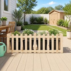 Sturdy Pine Wood Raised Garden Bed for Plants and Flowers
