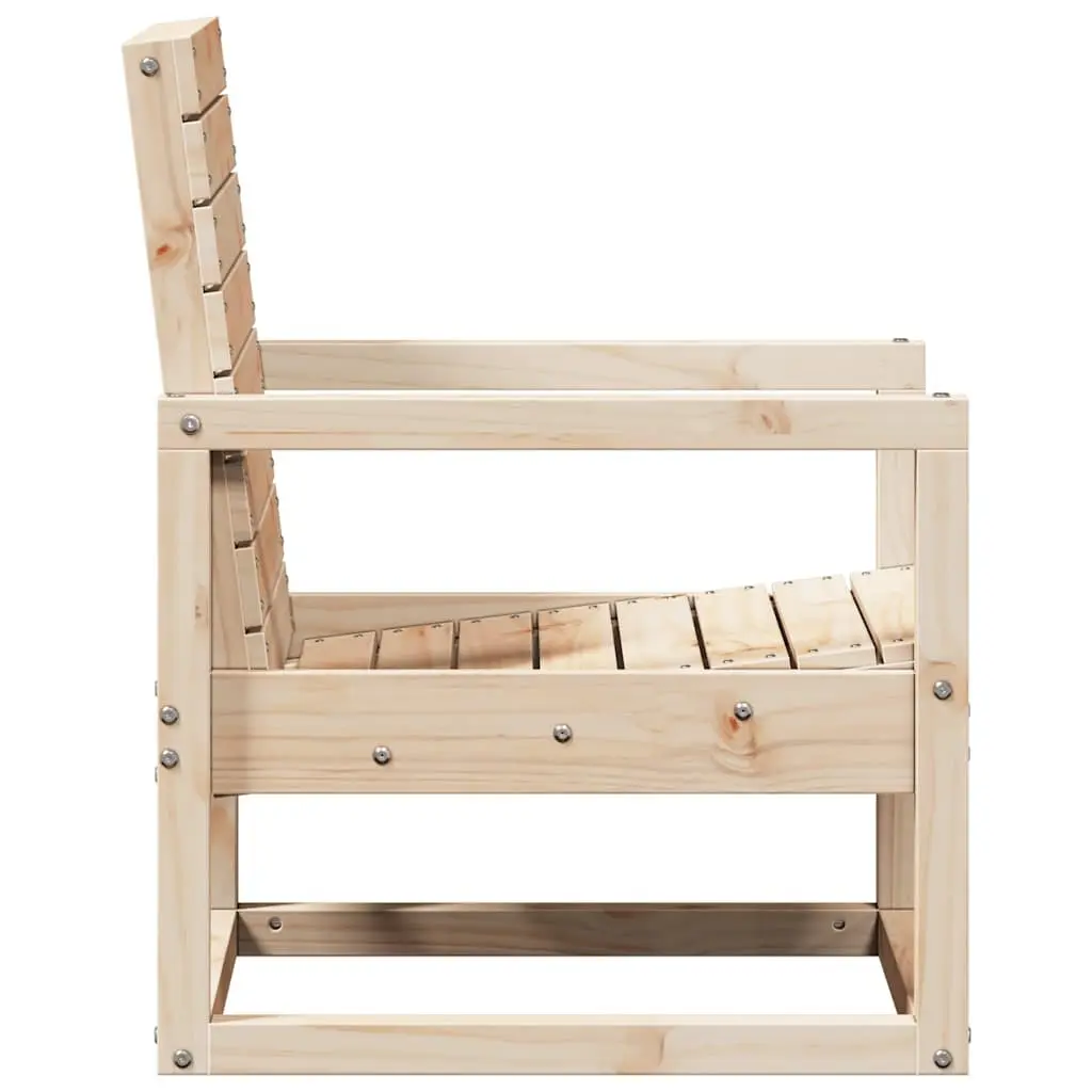 Solid Wood Pine Garden Lounge Set for Outdoors