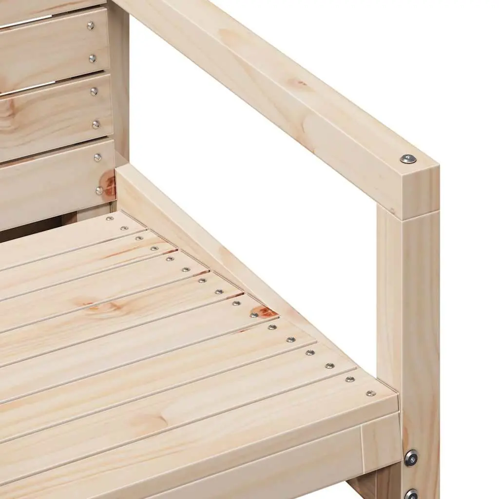 Solid Wood Pine Garden Lounge Set for Outdoors