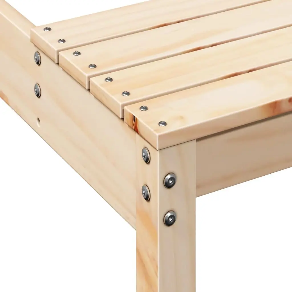 Solid Pine Wood Picnic Table for Outdoor Use